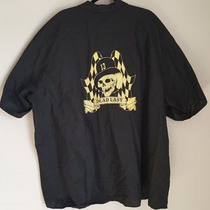 RED KAP Men's Shirt 6XL DEAD LAST S/S Casual Retro Rockabilly Work Horror